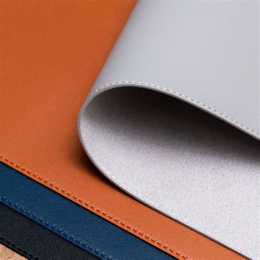DORADO Stitched Mouse Pad PU Leather Non-slip Laptop Computer Mousepad Easy to Clean Solid Color Table Protector Home Office | Lazada PH