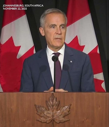 Canada's Carney: US absence from G20 shows a shifting global economy gravity