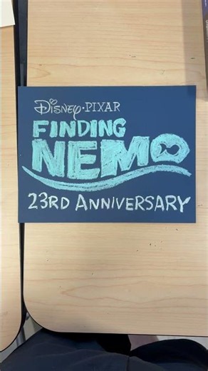 Finding Nemo 23rd Anniversary Logo with Oil Pastels #findingnemo2003