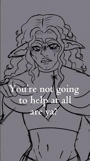 The Rouge after the Bard does actually nothing. 😔 || #dndshorts #oc #ocart #ocartist #dnd5e #art