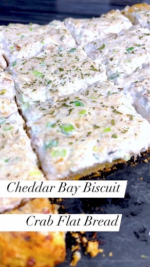 Cheddar bay biscuit crab Rangoon flatbread! #reels #recipe #recipes #crab #biscuits #food | Robert McGinnis