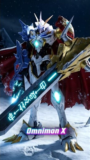 Gabumon X to Omnimon X Evolution #Digimon #DigimonAI #Digivolution