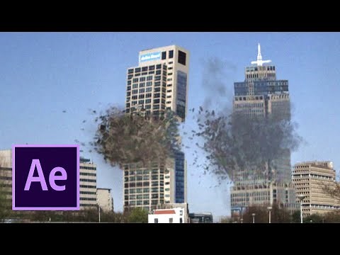 Crumbling Building Towers 3D Collapse (Adobe After Effects VFX) Explosion Destruction + Breakdown