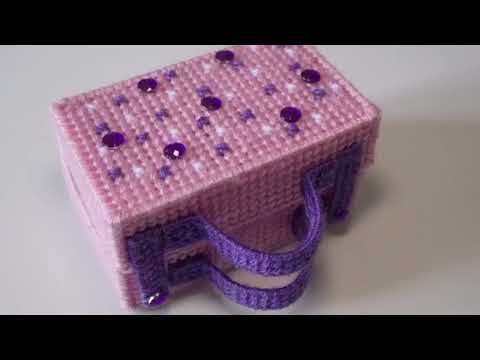 How to make a plastic canvas mouse in suitcase part 2