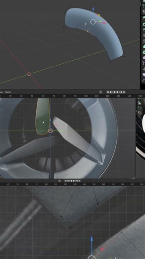Blender Rim Modeling Training #blenderlightning