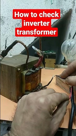 How to check inverter transformer|#Short|Skill development|Transformer testing