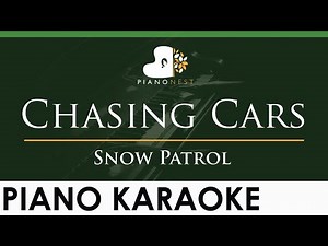 Snow Patrol - Chasing Cars - LOWER Key (Piano Karaoke Instrumental)