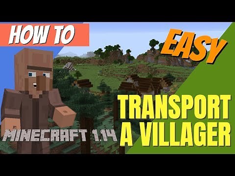 How to Find, Get and Move a Villager in Minecraft 1.14: Minecraft Villager Transport (Avomance 2019)