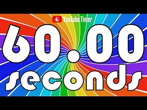 60 SECONDS Timer Countdown 🏳️‍🌈 Rainbow