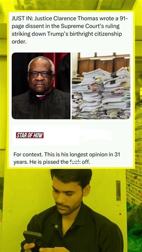 Writing a massive 91-page dissent 📜🏛️