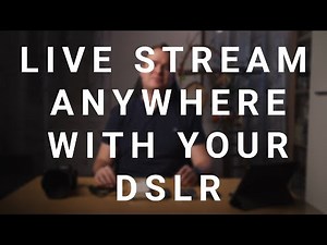 How to live stream from anywhere using a DSLR or MILC and an android phone (CameraFi Live app)