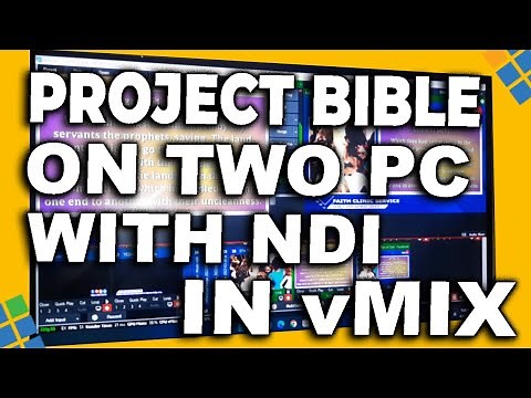 How To Project Bible On vMix | From Secondary PC To Primary PC With NDI