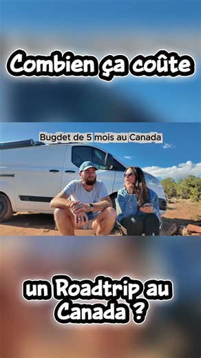 Combien ça coûte un Roadtrip au Canada ? 🇨🇦 Vidéo complète sur notre chaîne ! #roadtrip #voyage