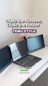 ✨ Loving every single one of my TEMU finds! 😍 From home upgrades 🏡 to trendy must-haves 🔥 — it’s a shopping paradise! 🛍️💖 @shoptemu Productivity just got a major upgrade with this Laptop Screen Extender from Temu! This 14” FHD triple-screen setup is perfect for multitasking — whether I’m editing, working, gaming, or streaming. 💻✨ ✅ Plug & Play convenience 🎮 Compatible with Windows, Mac, Android, Switch, PS5 💼 Ultra-portable and USB-C ready Use Code: “dyd2329” in the #temu search bar for