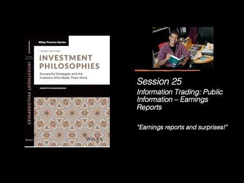 Session 25 (of 42): Information Trading - Earnings Reports