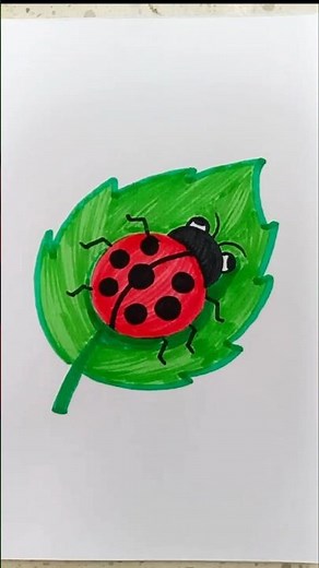 How to Draw a Ladybug 🐞? #drawing