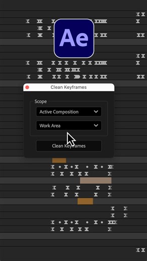 MotionApe on Instagram: "Clean Keyframes tool removes redundant keyframes to declutter your timeline and make it easier to read in After Effects. Access this tool and more than 150 others designed to supercharge your After Effects workflow. Don't miss it! 33% Black Friday deal ends soon. Visit motionape.com #aftereffects #keyframes #motiondesign #cleankeys"