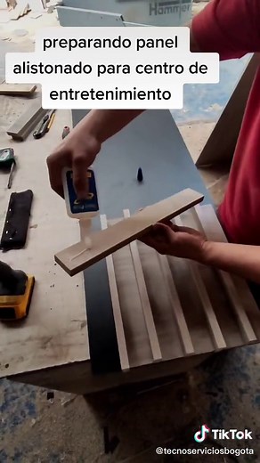 Preparing a Wooden Panel for Entertainment Center
