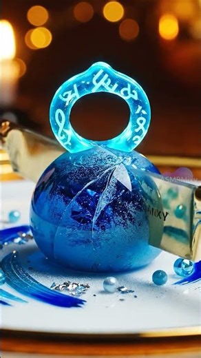 ASMR Blue Arcane Frost Ring | Fantasy Crystal Dessert Sounds ❄️🔮