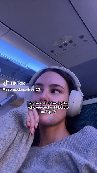 Relaxing Airplane Moments: Who Do You Text Before Takeoff?