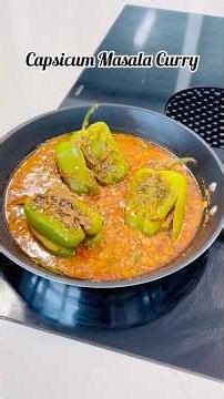 Capsicum Masala Curry Recipe #shorts