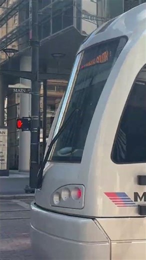 HoustonMETRO Red Rail Line Departing Central Station Main