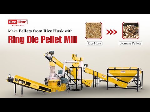 ECOSTAN | Ring Die Pellet Mill Machine (Rice Husk)