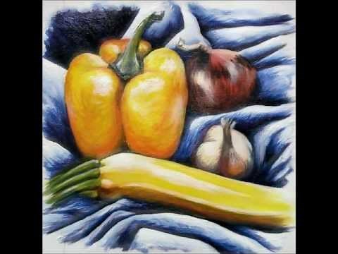 How to Paint Still Life with Acrylic - Fruit and Vegetables