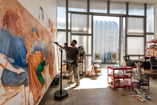 Artist Mario Moore’s work seeks to enshrine Black Americans’ presence