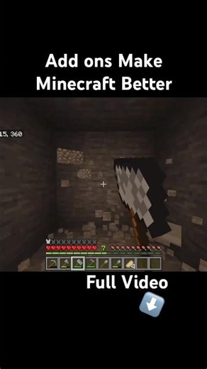 Add ons make Minecraft better #moddedminecraft #minecraft #minecraftshorts #minecraftsurvival #mods