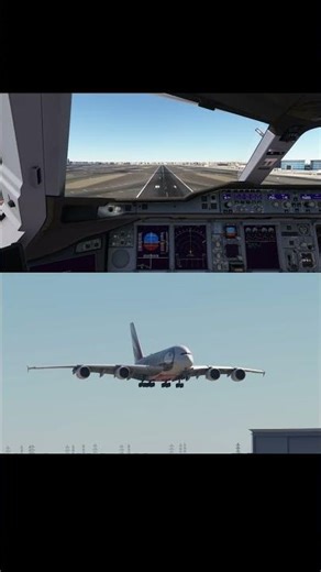 a380 emirates landing dubai smooth