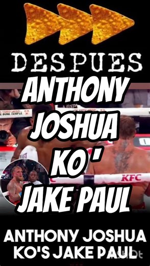 ANTHONY JOSHUA KO' JAKE PAUL #boxing #shorts @Aztecasmx