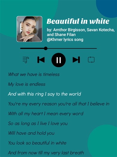 Beautiful in White - Lyrics and Music Exploration