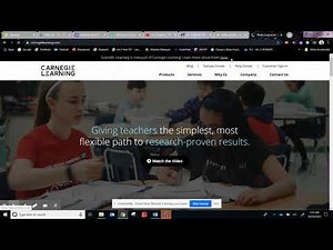 How to login to Carnegie Learning (student)