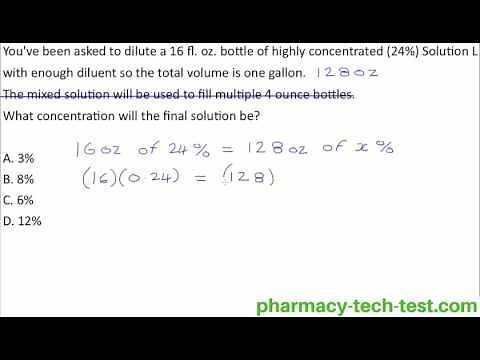 Dilution and Concentration Calculation