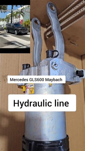 Mercedes E-suspension GLS600 bouncing suspension #mercedes #automobile #GLS600 #hydraulic