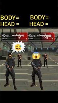 GROZA vs FAMAS | FF Body & Head Damage Test