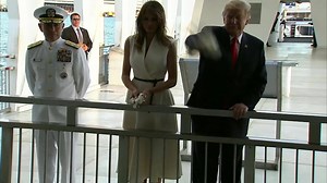 60K views · 1K reactions | HONORING THE FALLEN. President Donald Trump and the first lady paid a visit to the memorial at Pearl Harbor yesterday and placed a wreath near the wall of names of the fallen. 8.wfla.com/2zcjFE1 | WFLA News Channel 8 | Facebook