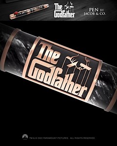 Write him an offer he can't refuse. The Godfather Pen is Jacob & Co.'s interpretation of the award-winning feature film as a writing instrument. Just like the Opera Godfather timepiece collection, it's built on symbols of and nods to The Godfather. Explore The Godfather Pen Collection now. | Jacob & Co.