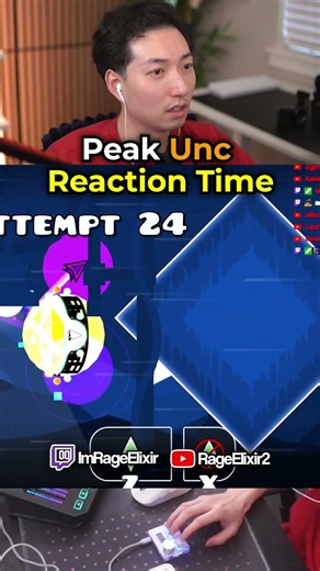 GD Noob with The PEAK Reaction Time #geometrydash #gd #shorts
