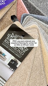 This is your sign... get your home ready for cosy season! 👀 We're called Pay Weekly Carpets for a reason - you can have new carpets & flooring for as little as £10 per week. Shop online now! ✨ | PAY WEEKLY CARPETS