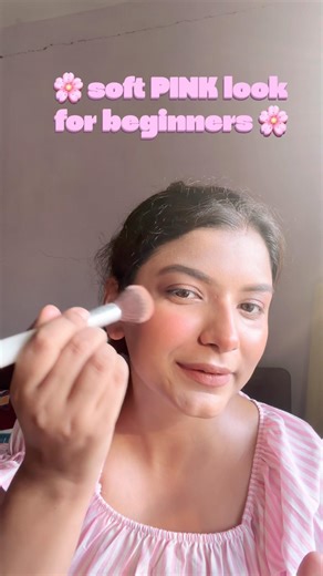 Cute Soft Pink Makeup Tutorial 💗 Minimal Products Only! #makeup #softglamlook #softglam