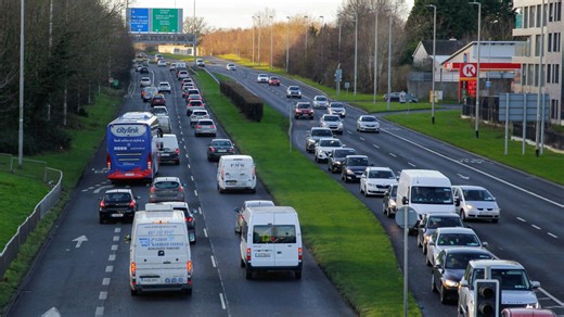 Crash on busy Irish motorway as drivers warned of M50 traffic chaos