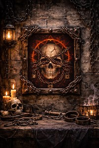 Chained Skull Cross Stitch Pattern, Gothic Occult Embroidery Chart (PDF Download) - Etsy