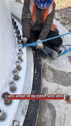 Wind Turbine Foundation Bolt Alignment Process #WindEnergy #Mechanical