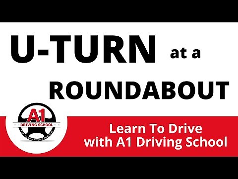 Eps 10: How to do a U-turn at a Single-lane Roundabout | A1 Driving School NZ