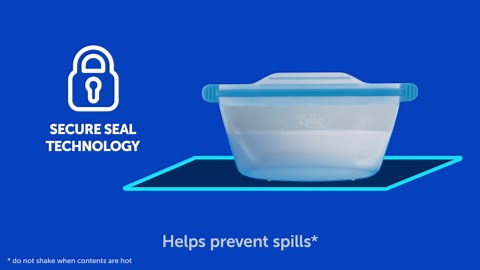 Ziploc Endurables Pouch, Medium Reusable Silicone Food Storage Bag, 16 fl oz