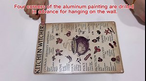 TRITXIY Kitchen Witchery Poster,Antique Tin Signs, Retro Posters Bar Pub Wall Decor-12x16inch(30x40cm)