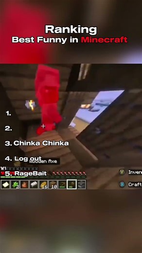 Ranking Best Moments in Minecraft || #shorts #funnymoments #minecraft