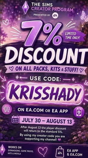 ✨The Sims 4 Content Sale✨ KRISSHADY
